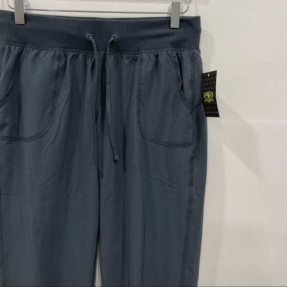 Athletic Works Rib Cuff Woven Pant Grey Jogger S - Picture 3 of 7